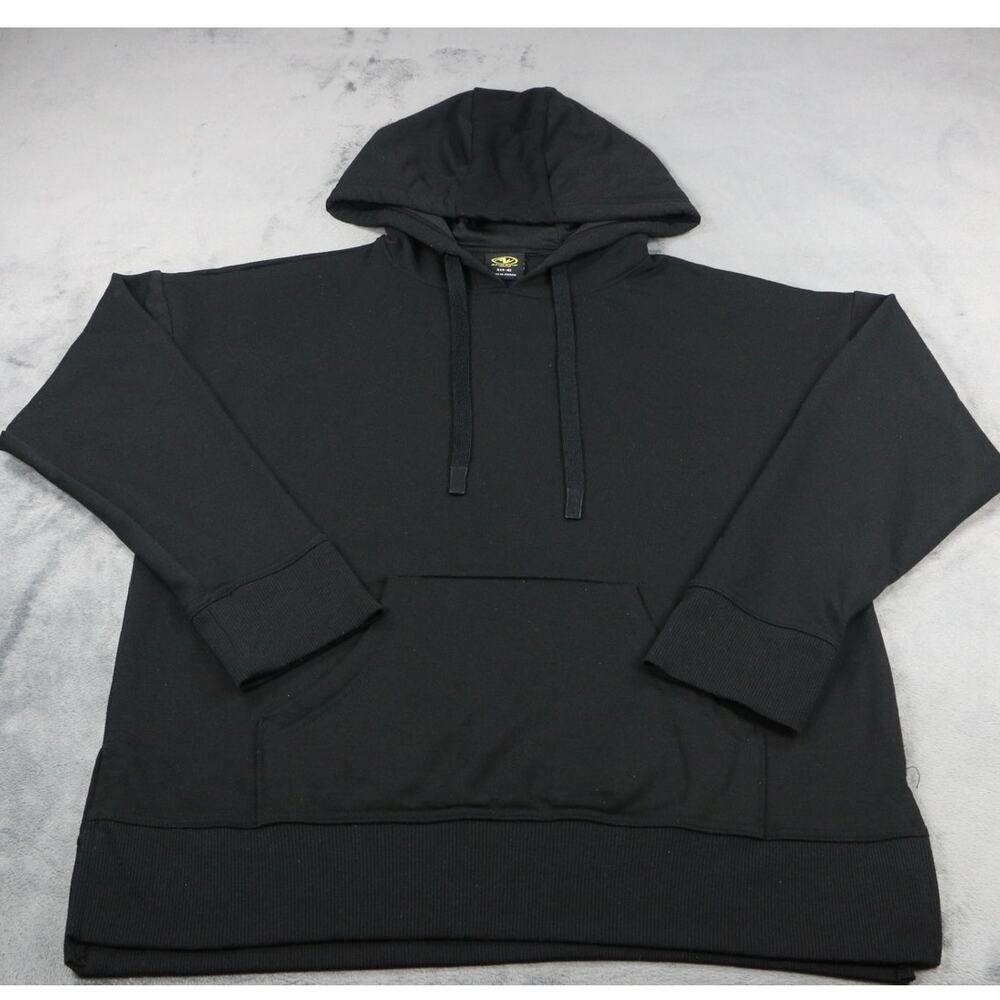 Athletic Works Black Pullover Hoodie Youth Small 4–6 Solid Hooded Sweatshirt